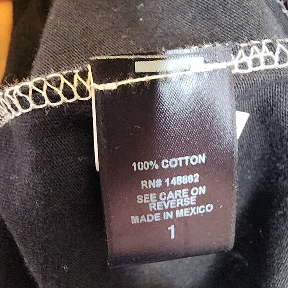 1X 14W 16W Torrid Black Ivory Rose Split Tee Varsity Flash Tattoo 90s Grunge Pun - Picture 4 of 6